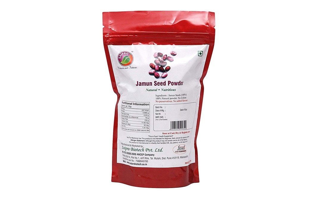 Saipro Jamun Seed Powder    Pack  250 grams